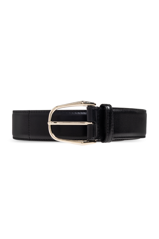 小物 Yves saint Laurent Belt CASSANDRE THIN belt with square buckle in CROCODILE-EMBOSSED